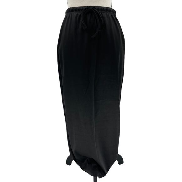 Black Women's Drawstring Hoodie Skirt Set Size Medium M - Picture 9 of 15